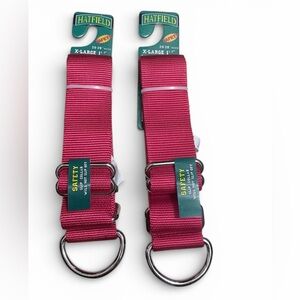 💚🌼NWT Hatfield RED Dog Collar Set XL Large neck size 20-28 neck.